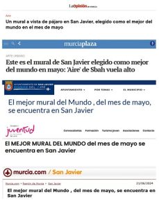 Sbah - noticia prensa periódico mejor mural mundo varios